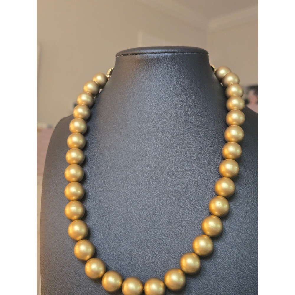 Richelieu Golden Faux Pearl Necklace Vintage